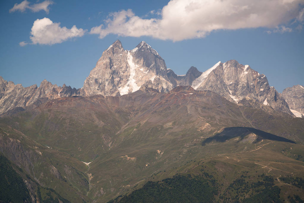 Beautiful view of Mountain range in Mestia, Georgia - Fotó, kép
