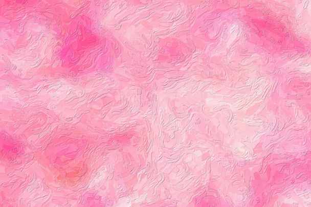 Pintura al óleo colorido ilustración de arte pintado a mano: textura abstracta sobre lienzo, fondo (ilustración CG 2D de alta resolución
) - Foto, Imagen