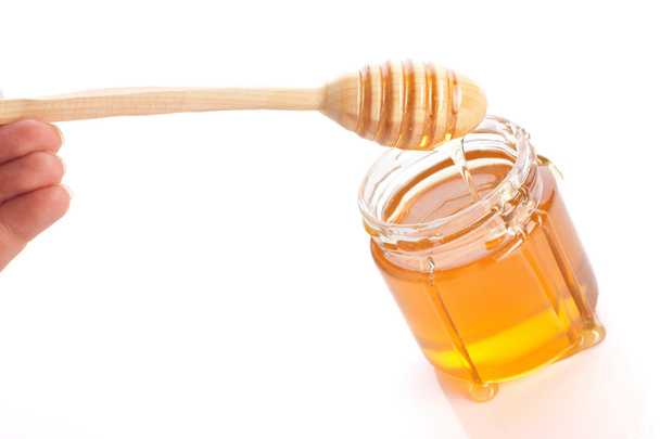 Honig mit Löffel - Foto, Bild