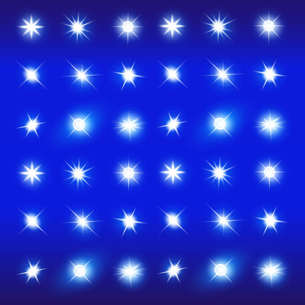 ベクトル ネオンの光エフェクトのセット - ベクター画像