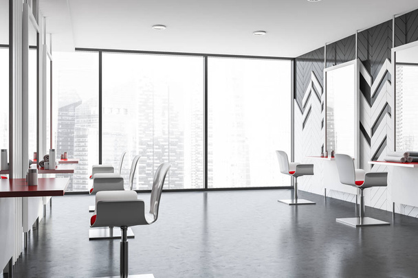 Panoramic barber shop interior design - Photo, Image