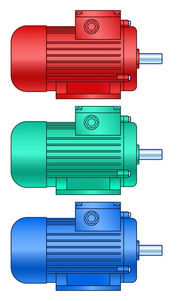 Conjunto de motor elétrico
 - Vetor, Imagem