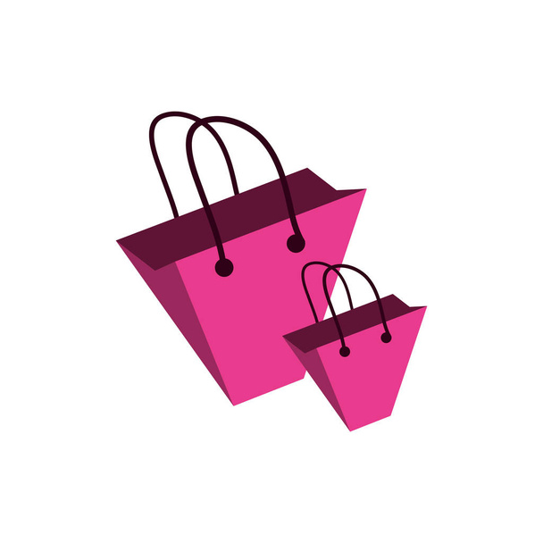 nákupní tašky izolované ikona - Vektor, obrázek