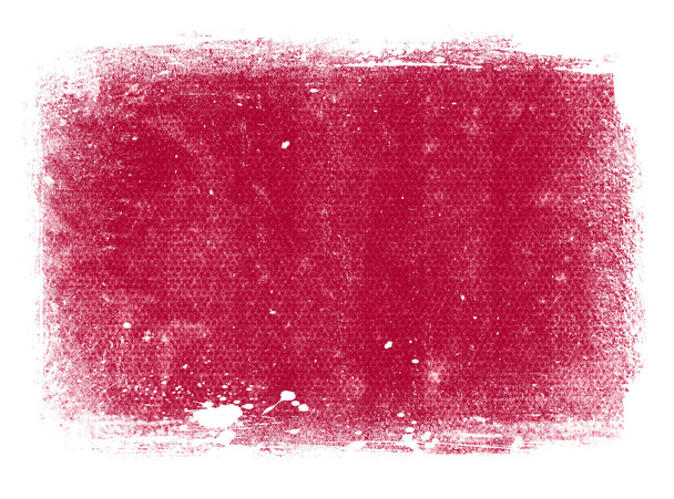 Vintage red weathered painted texture with grungy border - Foto, Imagen