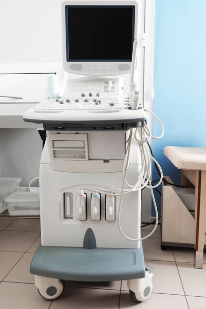 Modern ultrasound machine in office. Diagnostic technique - 写真・画像