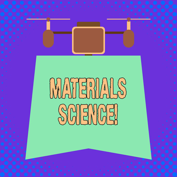 Conceptual hand writing showing Materials Science. Business photo showcasing interdisciplinary field involving the properties of matter. - Photo, Image