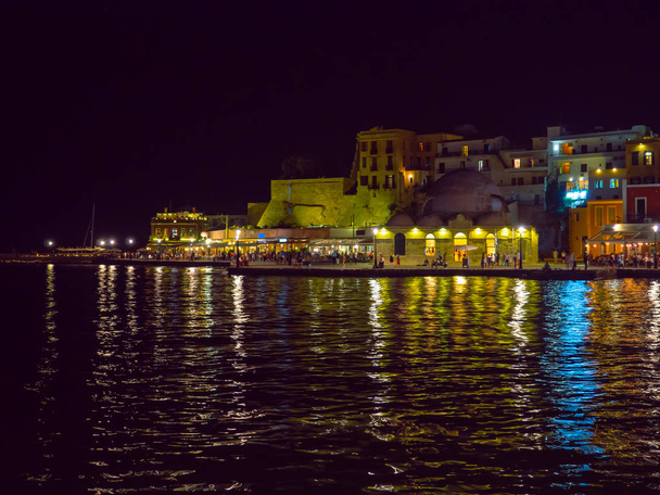 Old town and port of Chania city - Crete, Greece - Photo, Image
