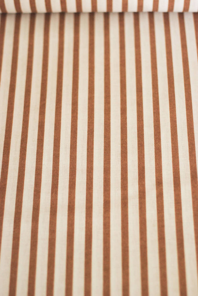 texture of white fabric with vertical stripes - Фото, зображення