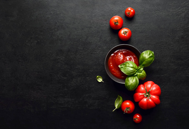 Tomato sauce or ketchup concept - Photo, Image