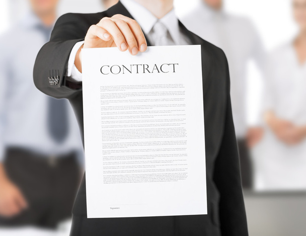Man with contract - Photo, image