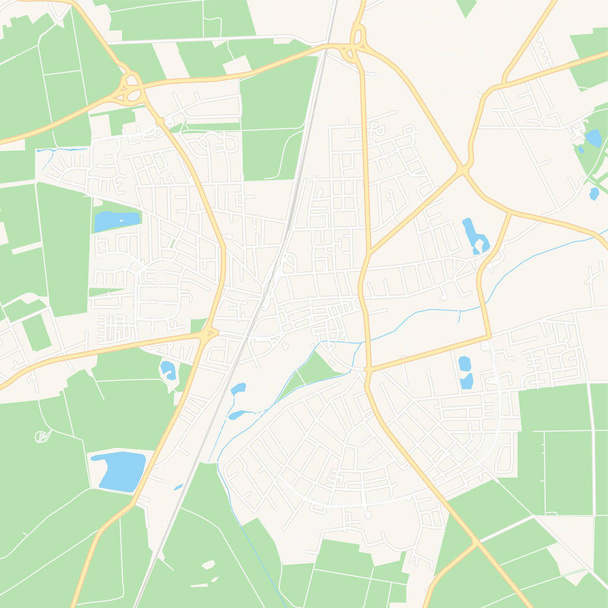 Burgdorf, Γερμανία Εκτυπώσιμος χάρτης - Διάνυσμα, εικόνα