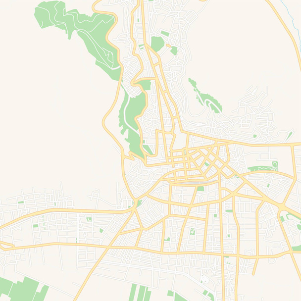 ラミア, ギリシャ印刷可能な地図 - ベクター画像