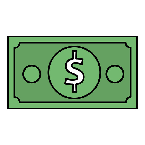 Geldschein Dollar Geld-Symbol - Vektor, Bild