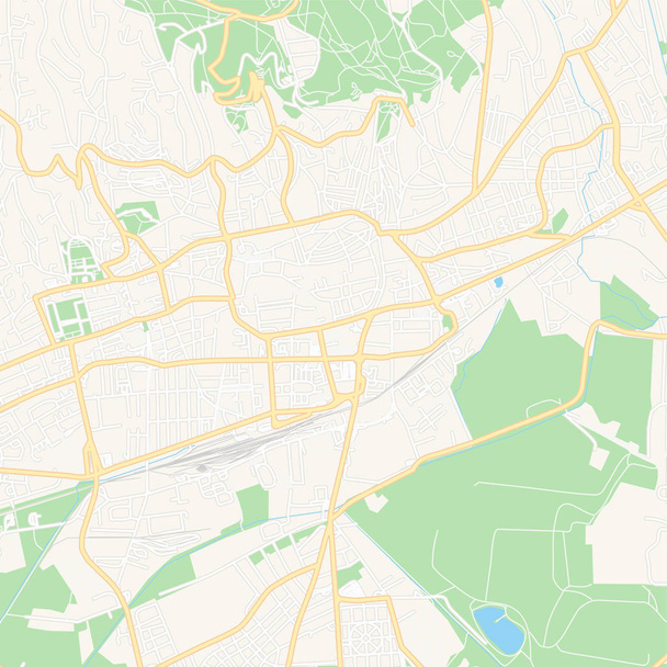 Pecs, Hungria mapa para impressão
 - Vetor, Imagem