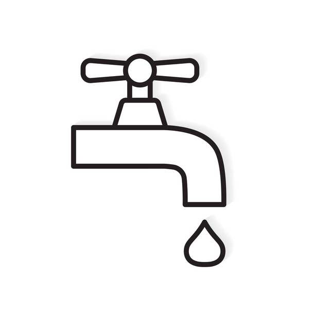 icône du robinet d'eau illustration vectorielle
 - Vecteur, image