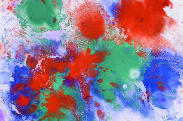 manchas de tinta multicoloridas, gotas, salpicos, mistura
 - Foto, Imagem