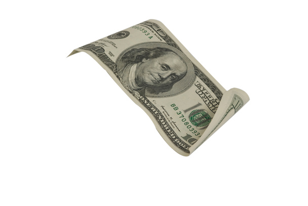 oskórowanie 100 dolarowy banknot - Zdjęcie, obraz