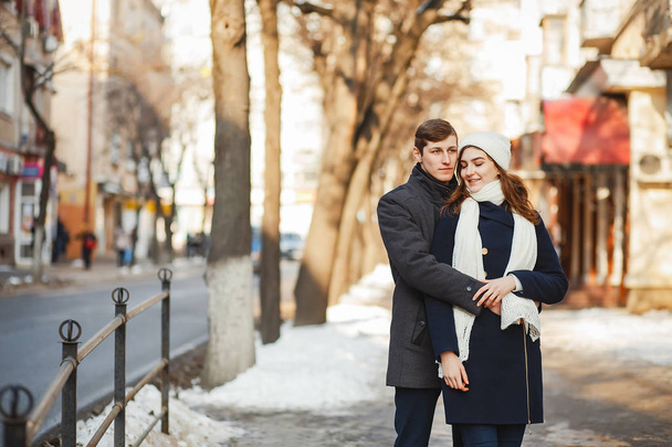 Couple in a winter - Photo, Image