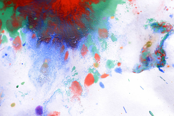 Manchas de pintura multicolores, gotas, salpicaduras, mezcla. Fondo abstracto
 - Foto, imagen