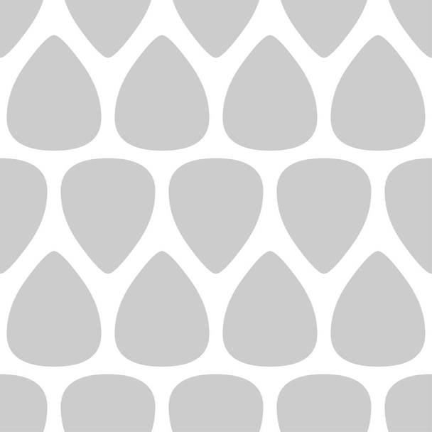 Light gray seamless pattern with guitar picks Vector illustration - Vector, Image