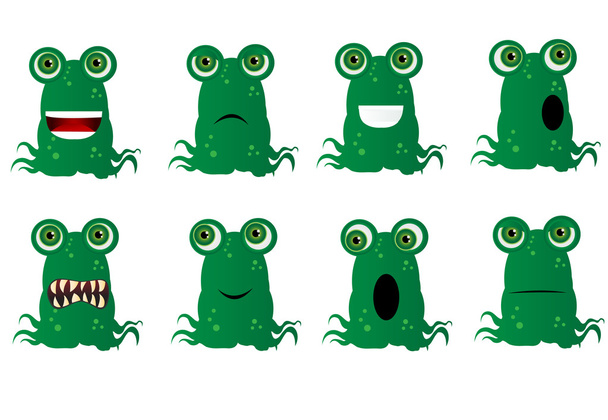 Funny monster - Vector, Image