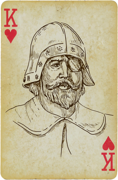 Commander and General of the medieval troops - Vector, Image