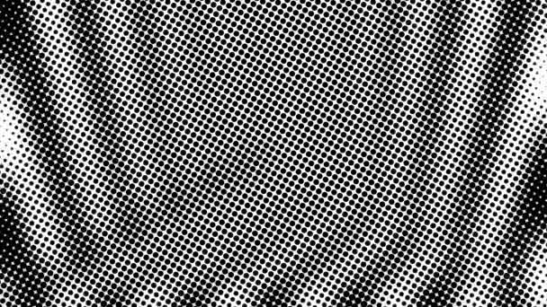 多くの点の半分のトーン、コンピュータが抽象的な背景を生成し、光の錯覚効果を持つ3Dレンダリングの背景 - 映像、動画