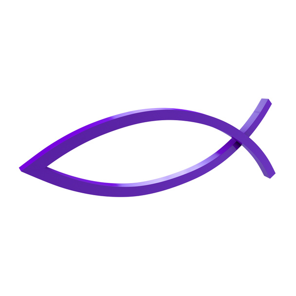 Protestant fish violet - Photo, Image