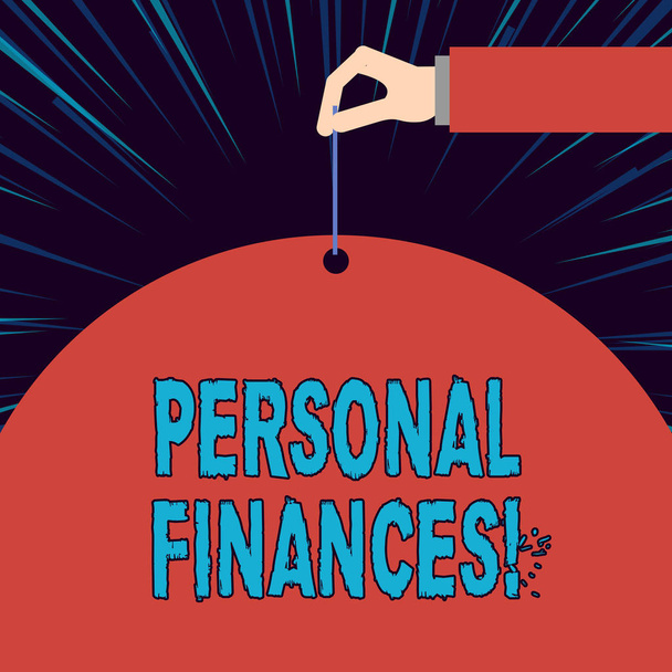 Signo de texto que muestra Finanzas personales. Foto conceptual la actividad de analizar el dinero propio y las decisiones financieras
. - Foto, Imagen