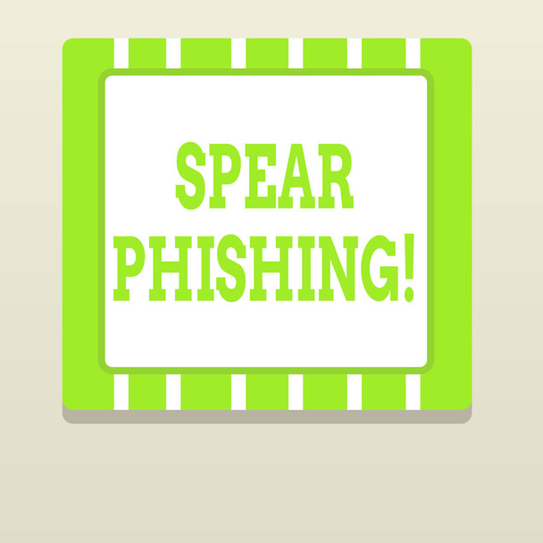 Parola di scrittura testo Spear Phishing. Business concept per l'invio di email false per estrarre dati finanziari dall'utente
. - Foto, immagini
