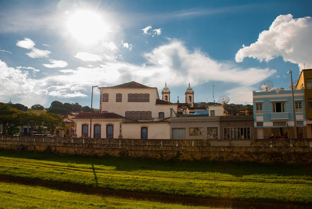 Sao Joao Del Rei, Minas Gerais: Landscape with views of beautiful houses in the center of the old town - Foto, Bild
