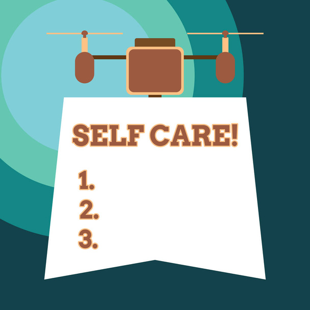 Texte manuscrit Self Care. Concept pratique consistant à prendre des mesures pour préserver ou améliorer sa propre santé
. - Photo, image