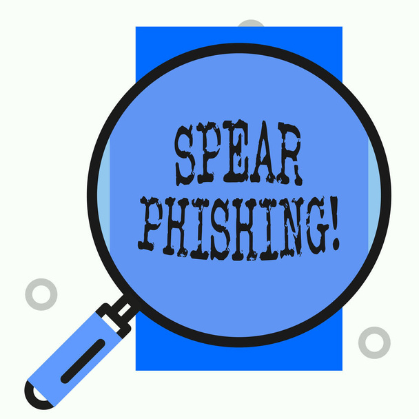 Signo de texto que muestra Spear Phishing. Foto conceptual Enviar correos electrónicos falsos para extraer datos financieros del usuario
. - Foto, imagen