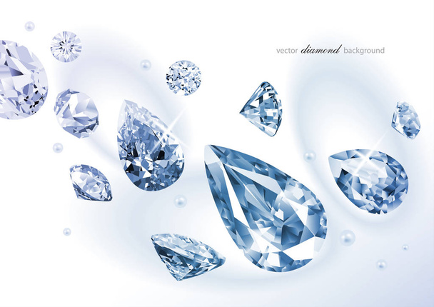 Luxusní pozadí s diamanty pro moderní design - Vektor, obrázek