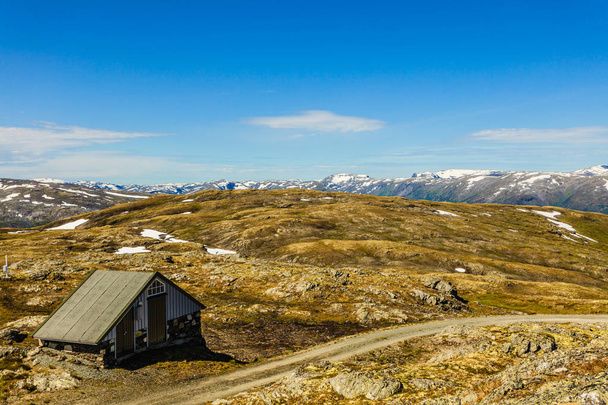 Mountains landscape. Norwegian scenic route Aurlandsfjellet - Foto, Bild