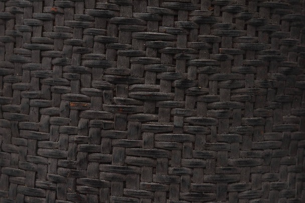 タイのスタイルパターン自然背景テクスチャウィッカー表面家具材料、木製織りテクスチャの背景。抽象的な装飾的な木製のテクスチャバスケット織り背景 - 写真・画像