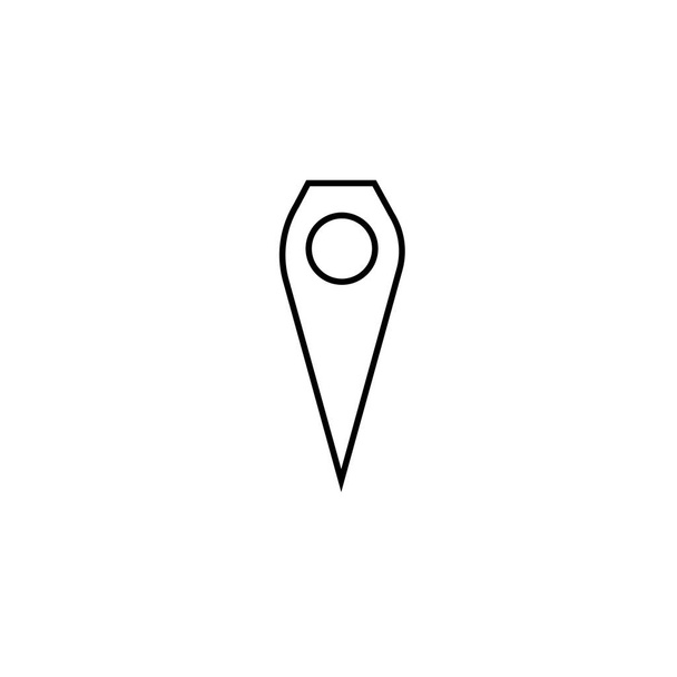 Icône de navigation (GPS), fine ligne google map icon - vecteur illust
 - Vecteur, image