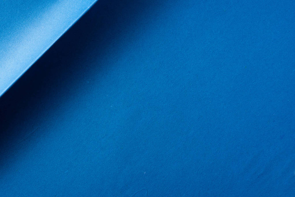 Deep blue folded japanese washi paper for mockup - Zdjęcie, obraz