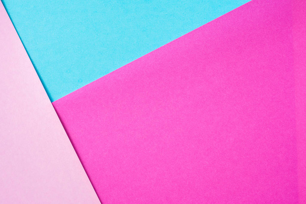 Design concept - blue and pink paper background for mockup - Foto, afbeelding