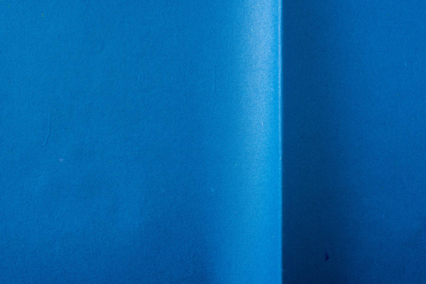 Design concept - deep blue folded japanese washi paper for mockup - Zdjęcie, obraz