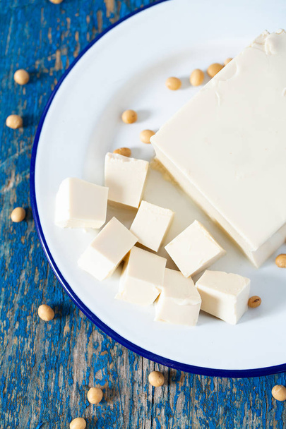 fresh tofu cheese - Zdjęcie, obraz