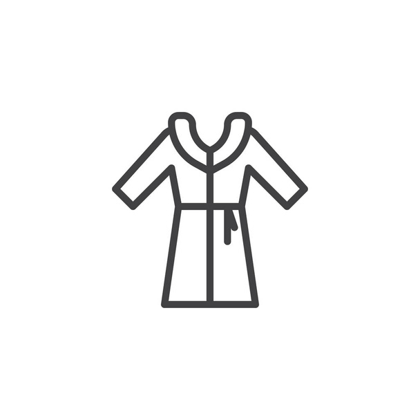 Female coat line icon - Vecteur, image