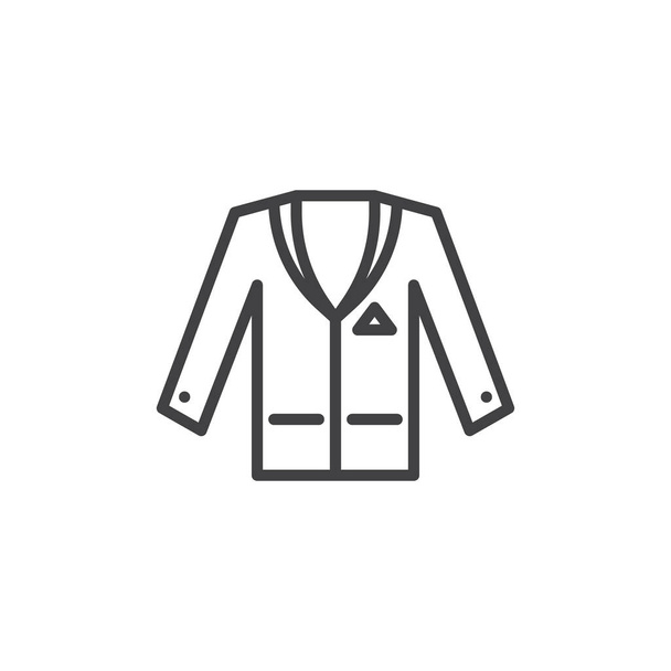 Tuxedo jacket line icon - Wektor, obraz