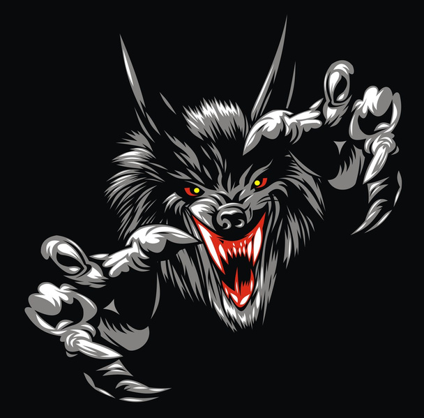 Vlk ďábel - Vektor, obrázek