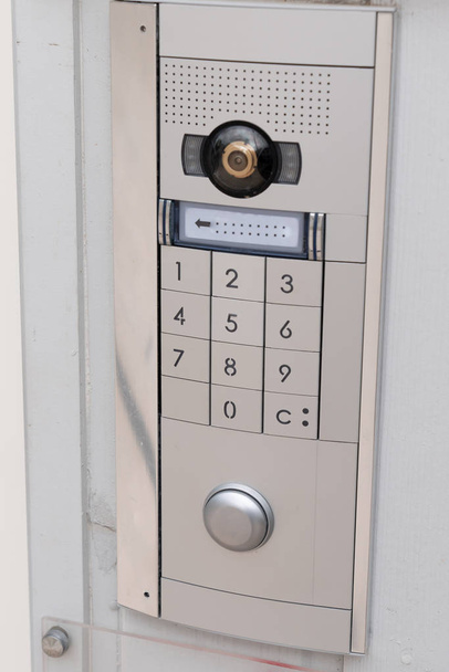 Intercom doorbell Keypad access code Security keypad system protected - Photo, Image