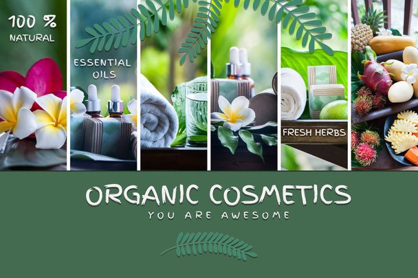 Organická kosmetika, přírodní ovocné oleje. - Fotografie, Obrázek