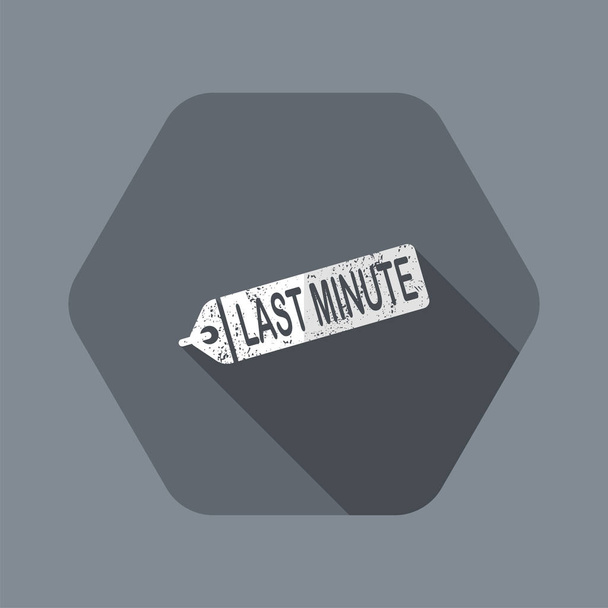 Last-minute etiket - Vector, afbeelding