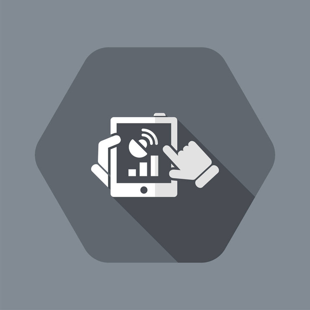 Tablet connection icon - Vector, Image