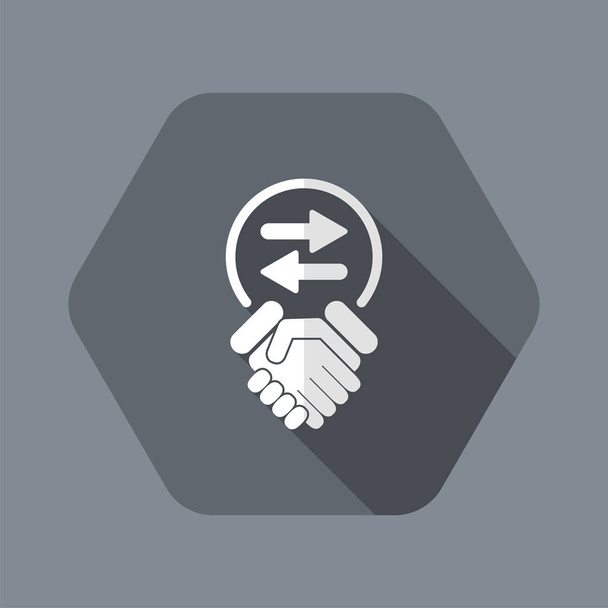 Exchange agreement icon - Vector, Image