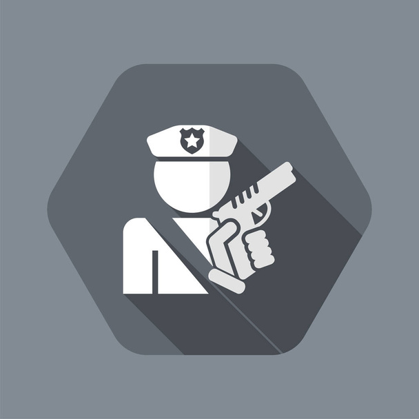 Icono de policía
 - Vector, Imagen
